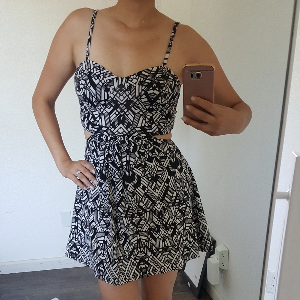 Geometric design dress